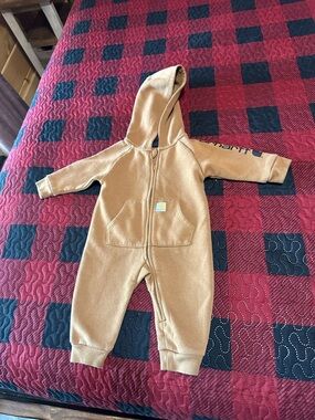 Carhartt Toddler Hooded One-Piece in Carhartt Brown
